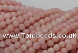 COP401 15.5 inches 4mm round Chinese pink opal gemstone beads