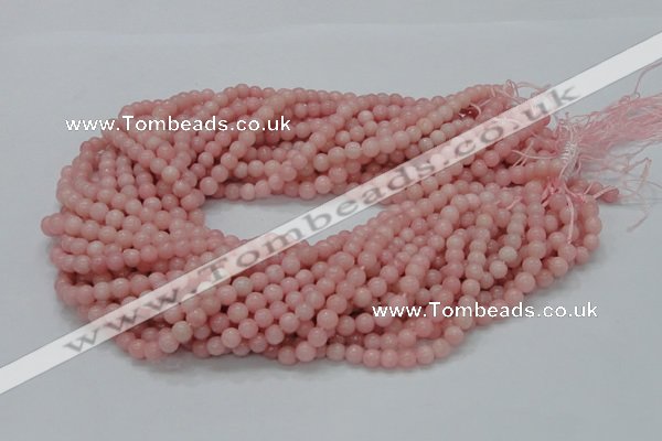 COP402 15.5 inches 6mm round Chinese pink opal gemstone beads