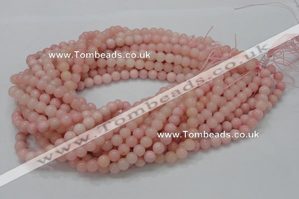 COP403 15.5 inches 8mm round Chinese pink opal gemstone beads