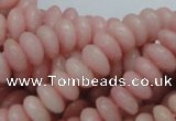 COP408 15.5 inches 5*10mm rondelle Chinese pink opal gemstone beads