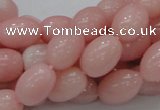 COP409 15.5 inches 10*14mm rice Chinese pink opal gemstone beads