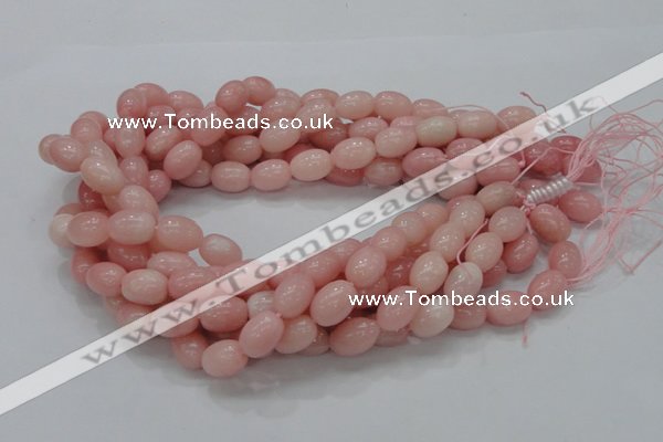 COP409 15.5 inches 10*14mm rice Chinese pink opal gemstone beads