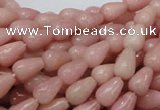 COP411 15.5 inches 6*10mm teardrop Chinese pink opal gemstone beads