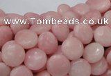 COP413 15.5 inches 10mm flat round Chinese pink opal gemstone beads