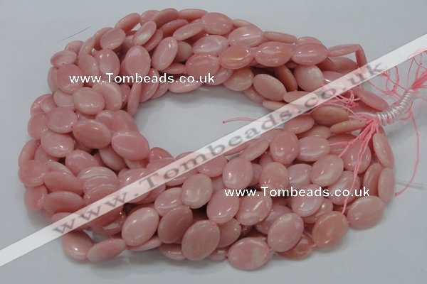 COP419 15.5 inches 14*18mm oval Chinese pink opal gemstone beads
