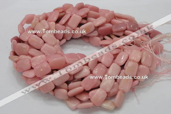 COP427 15.5 inches 13*18mm rectangle Chinese pink opal gemstone beads