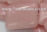 COP429 15.5 inches 30*40mm rectangle Chinese pink opal gemstone beads