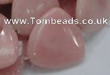 COP430 15.5 inches 30*30mm triangle Chinese pink opal gemstone beads