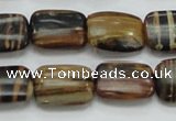 COP432 15.5 inches 13*18mm rectangle natural brown opal gemstone beads