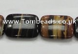 COP433 15.5 inches 18*25mm rectangle natural brown opal gemstone beads