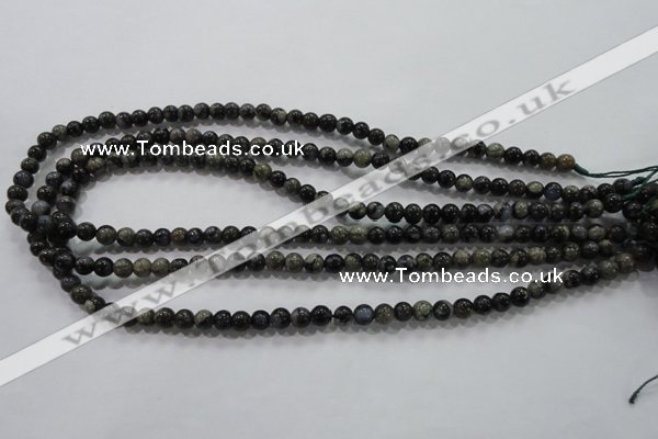 COP452 15.5 inches 6mm round natural grey opal gemstone beads