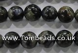 COP455 15.5 inches 12mm round natural grey opal gemstone beads