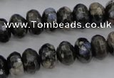 COP498 15.5 inches 5*8mm faceted rondelle natural grey opal beads