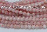 COP50 15.5 inches 4mm round natural pink opal gemstone beads