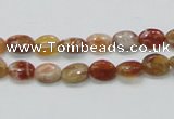 COP500 15.5 inches 6*8mm oval natural red opal gemstone beads