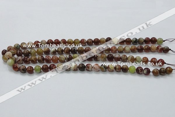 COP501 15.5 inches 8mm round natural red opal gemstone beads