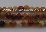 COP508 15.5 inches 4mm round natural red opal gemstone beads