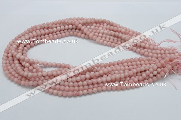 COP51 15.5 inches 5mm round natural pink opal gemstone beads