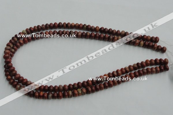 COP518 15.5 inches 5*8mm rondelle red opal gemstone beads wholesale