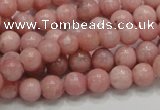 COP52 15.5 inches 7mm round natural pink opal gemstone beads