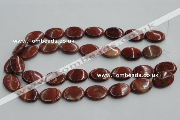 COP523 15.5 inches 18*25mm oval red opal gemstone beads wholesale