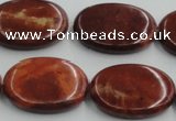 COP524 15.5 inches 22*30mm oval red opal gemstone beads wholesale