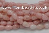 COP54 15.5 inches 5*8mm teardrop natural pink opal gemstone beads