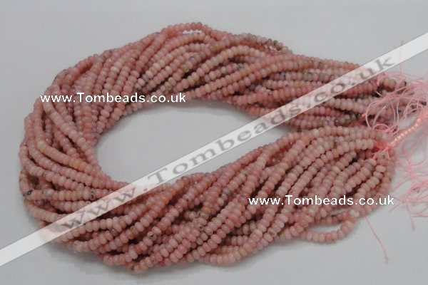 COP56 15.5 inches 2.5*4mm rondelle natural pink opal gemstone beads