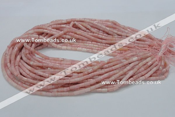 COP58 15.5 inches 4*7mm column natural pink opal gemstone beads