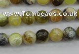 COP589 15.5 inches 10mm round natural yellow & green opal beads