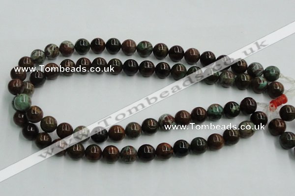 COP600 15.5 inches 12mm round green opal gemstone beads wholesale