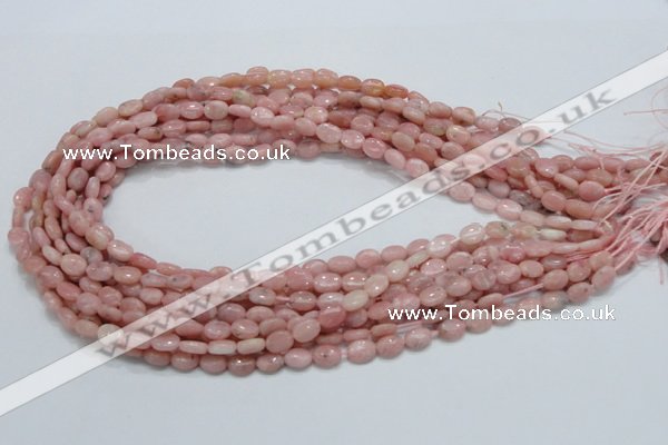 COP61 15.5 inches 6*8mm oval natural pink opal gemstone beads