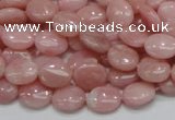 COP62 15.5 inches 8*10mm oval natural pink opal gemstone beads