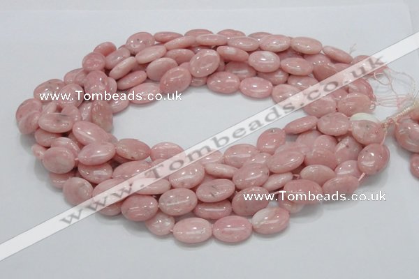 COP65 15.5 inches 14*18mm oval natural pink opal gemstone beads