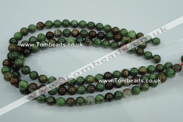 COP653 15.5 inches 10mm round green opal gemstone beads wholesale