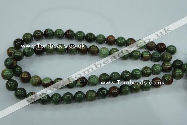 COP654 15.5 inches 12mm round green opal gemstone beads wholesale