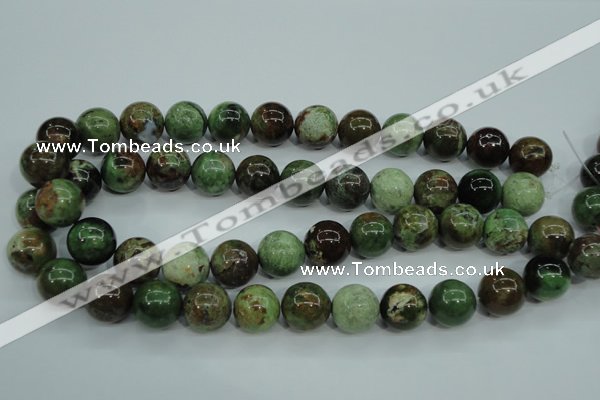 COP656 15.5 inches 16mm round green opal gemstone beads wholesale