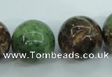COP658 15.5 inches 20mm round green opal gemstone beads wholesale
