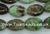 COP678 15.5 inches 13*18mm oval green opal gemstone beads