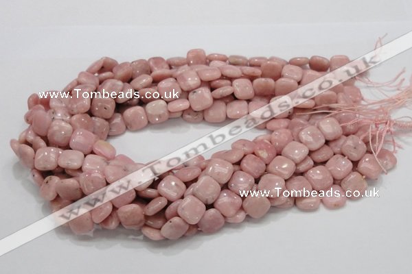 COP68 15.5 inches 12*12mm square natural pink opal gemstone beads