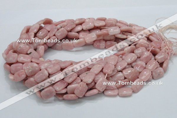 COP69 15.5 inches 10*14mm rectangle natural pink opal gemstone beads