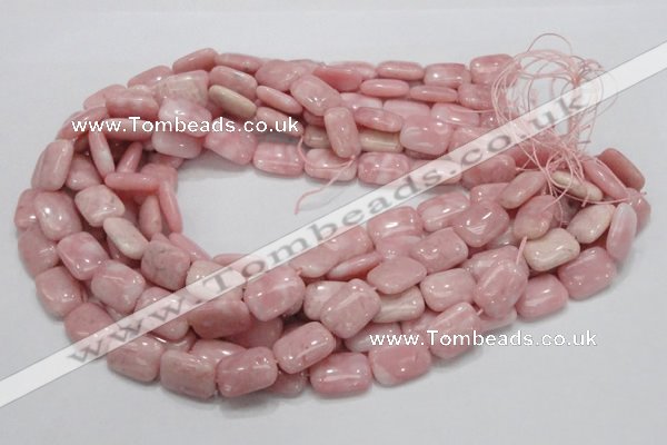 COP70 15.5 inches 13*18mm rectangle natural pink opal gemstone beads