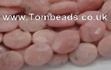 COP71 15.5 inches 10*14mm faceted oval natural pink opal beads