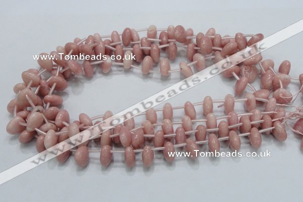 COP75 15.5 inches 13*13mm triangle natural pink opal gemstone beads