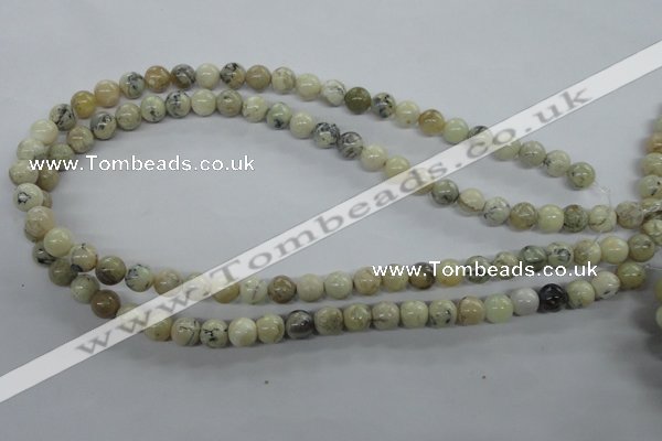 COP802 15.5 inches 8mm round natural African opal beads