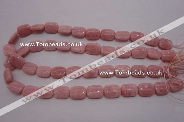 COP83 15.5 inches 12*16mm rectangle natural pink opal gemstone beads