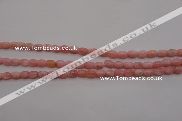 COP85 15.5 inches 4*6mm drum natural pink opal gemstone beads