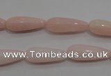 COP87 15.5 inches 8*20mm teardrop natural pink opal gemstone beads