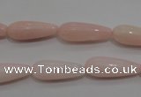 COP87 15.5 inches 8*20mm teardrop natural pink opal gemstone beads