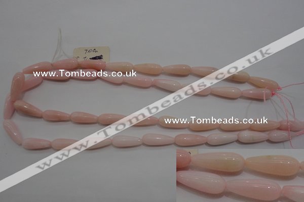 COP87 15.5 inches 8*20mm teardrop natural pink opal gemstone beads